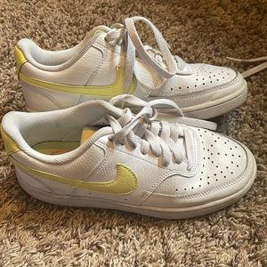 Nike White and Yellow Sneakers